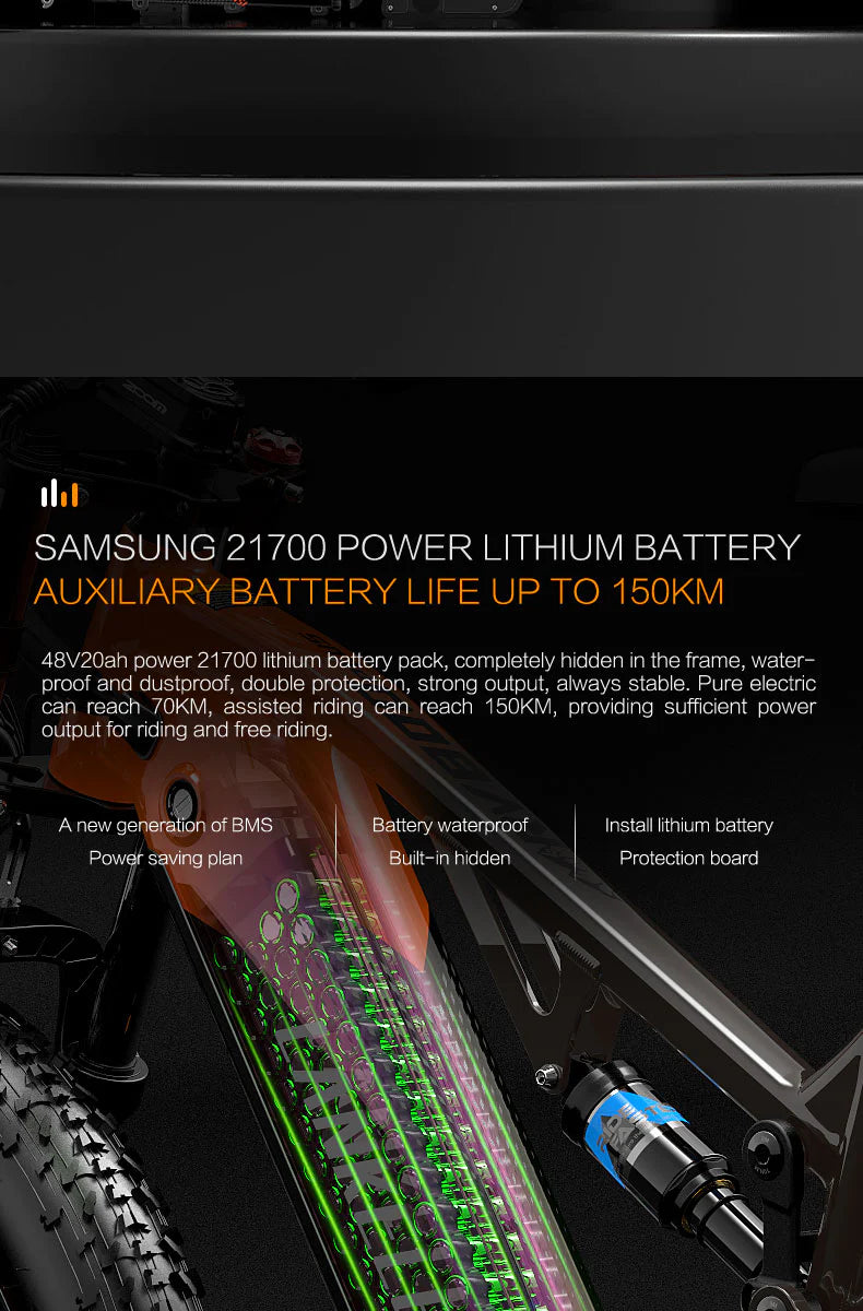 LANKELEISI RV800 Plus 750W Mountain E-Bike
