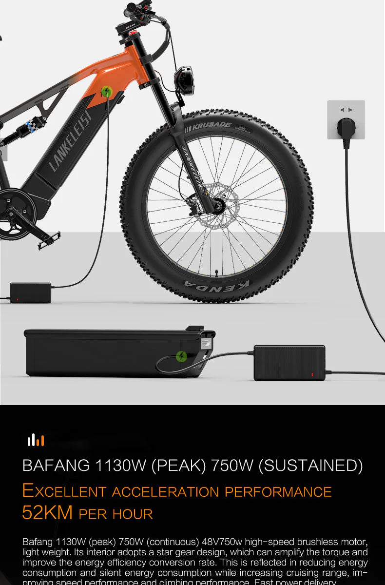LANKELEISI RV800 Plus 750W Mountain E-Bike