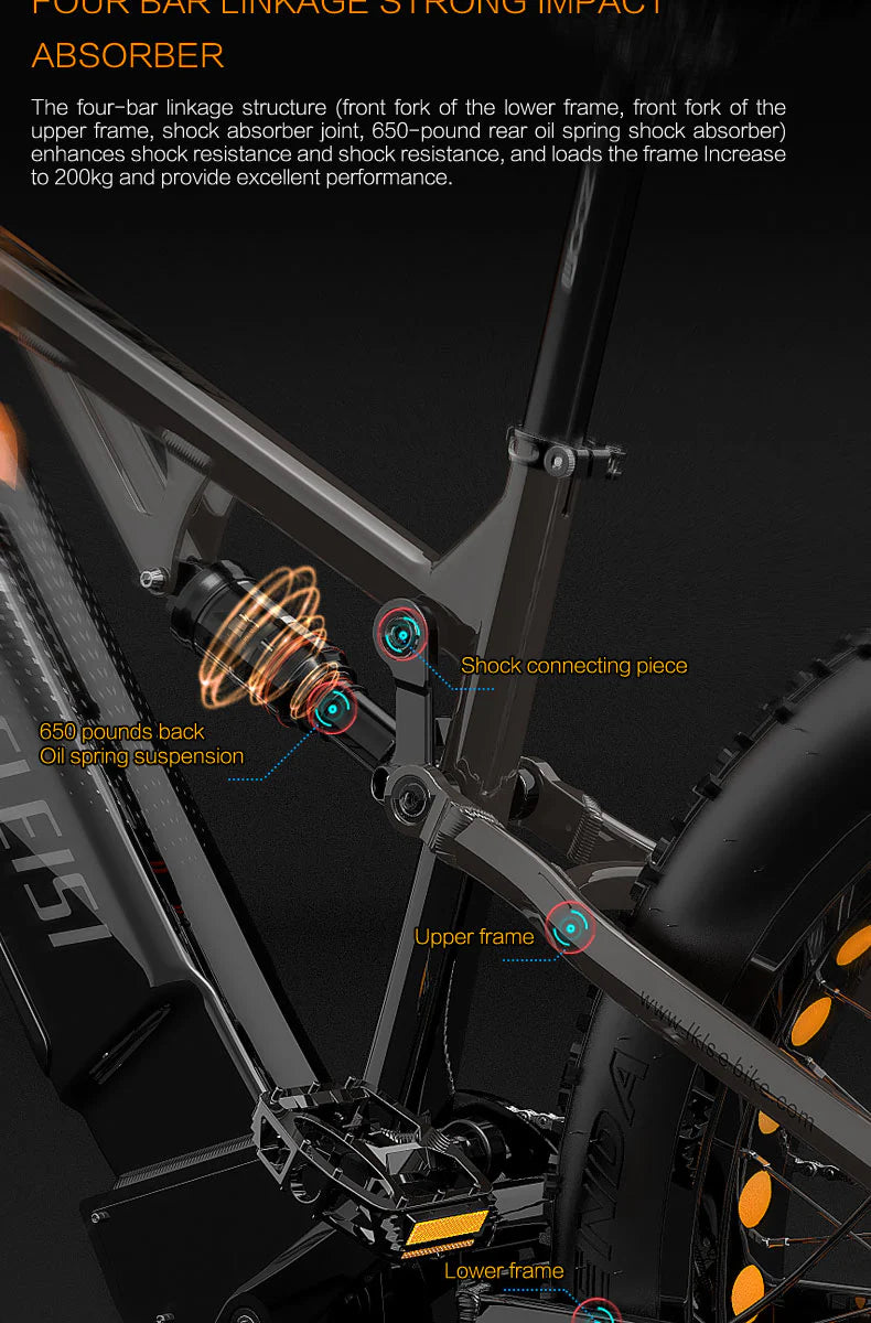 LANKELEISI RV800 Plus 750W Mountain E-Bike
