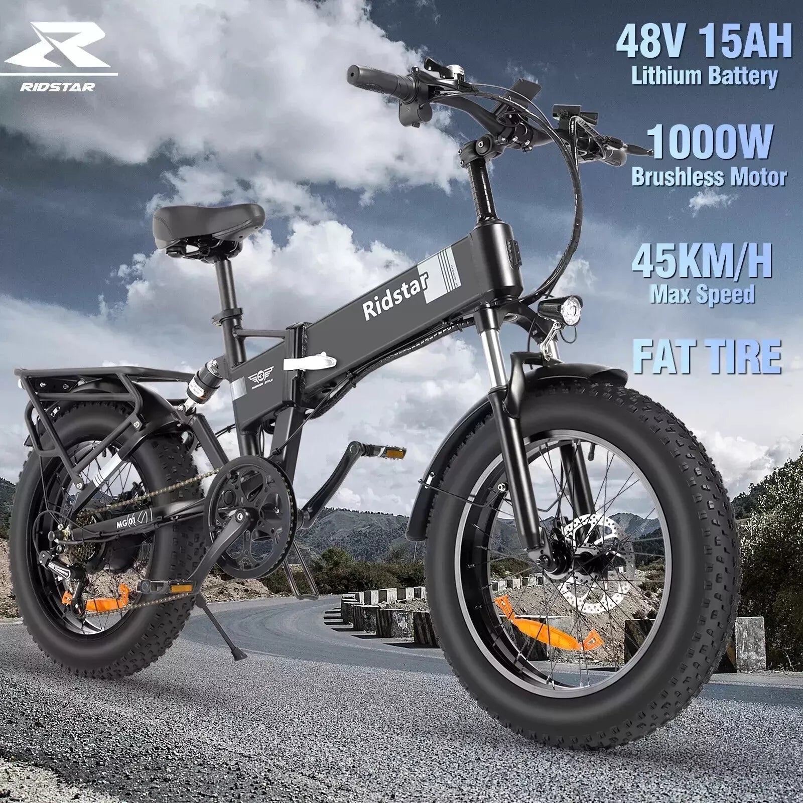 RIDSTAR H20 E-bike Folding Far TireLift Up E-Bike£849.0RIDSTAR H20 E-bike Folding Far Tire